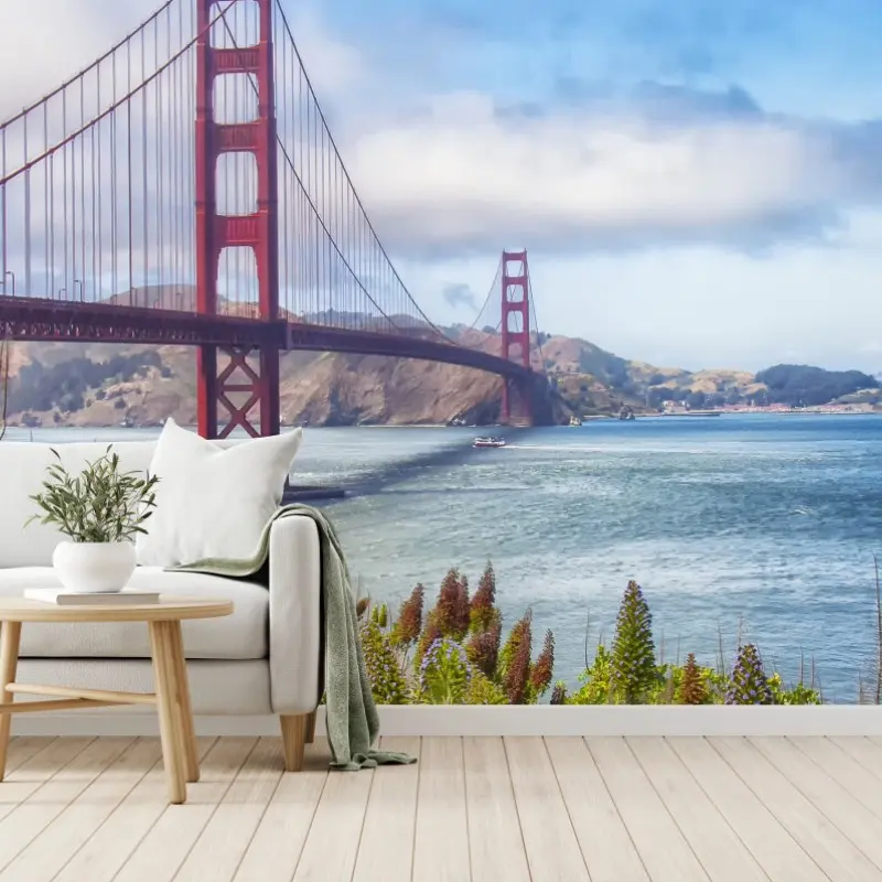 Fototapete Golden Gate über der Bucht von San Francisco