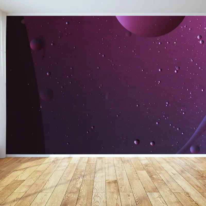Fototapete violette kosmische sphären abstrakte kunst