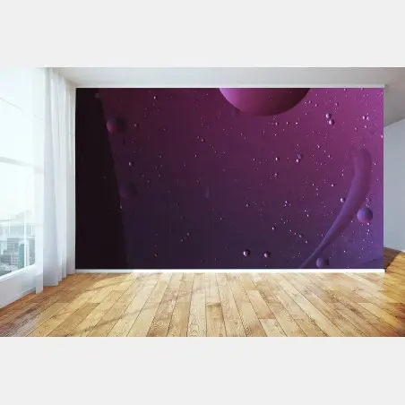 Fototapete violette kosmische sphären abstrakte kunst – Pixers®
