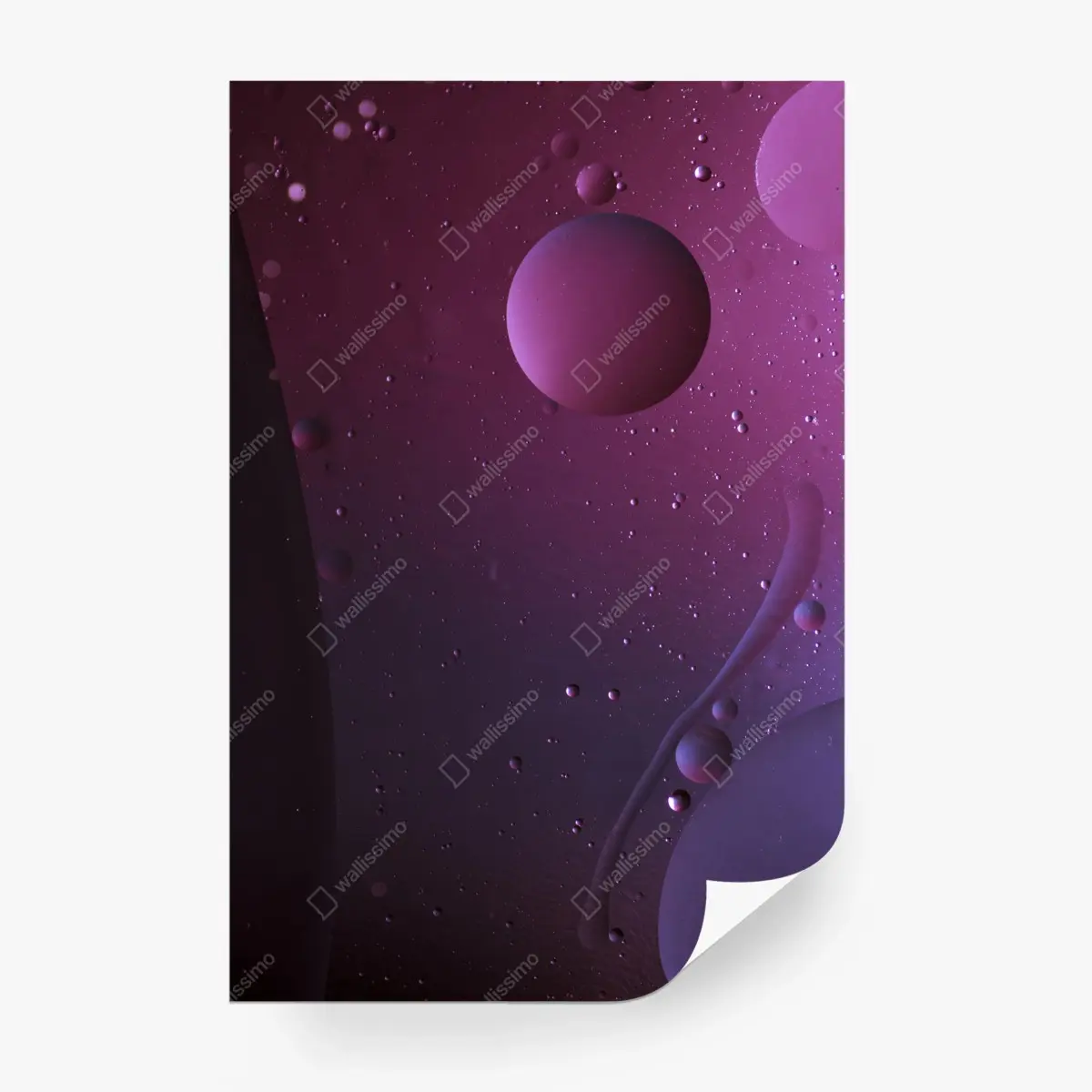 Fototapete violette kosmische sphären abstrakte kunst – Pixers®