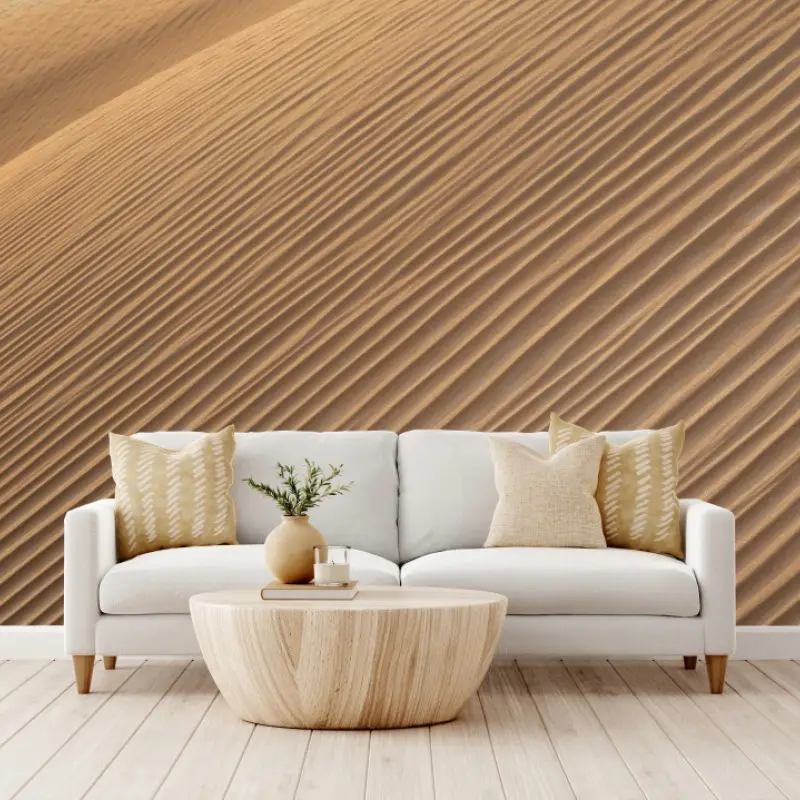 Fototapete goldene sanddünen minimalistisches landschaftsbild