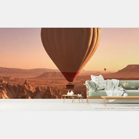 Fototapete heißluftballon über Kappadokien bei sonnenaufgang – Pixers®