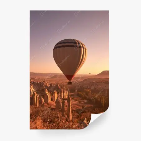 Fototapete heißluftballon über Kappadokien bei sonnenaufgang – Pixers®