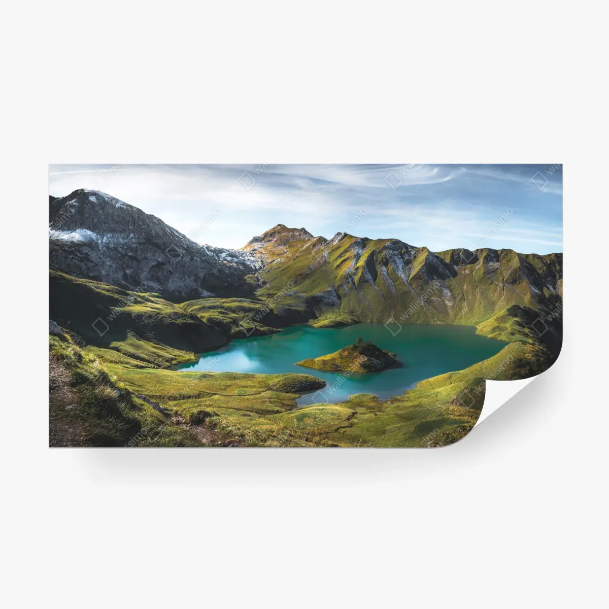 Fototapete türkises seeidyll am Schrecksee, Bayern – Pixers®