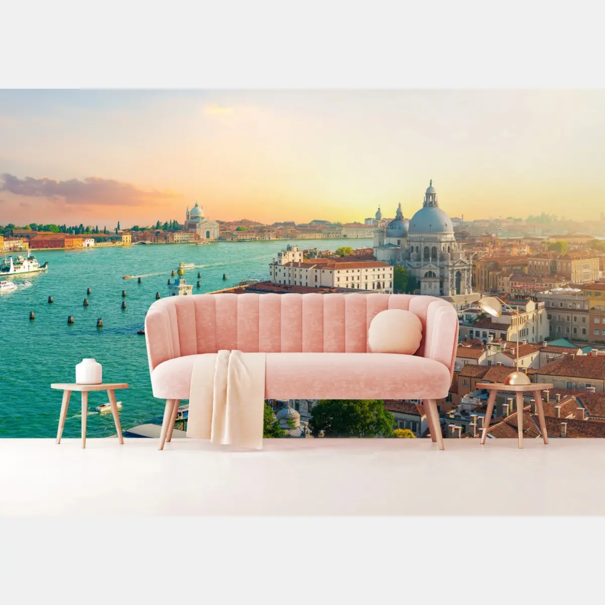 Fototapete sonnenuntergangspanorama von Venedig – Pixers®