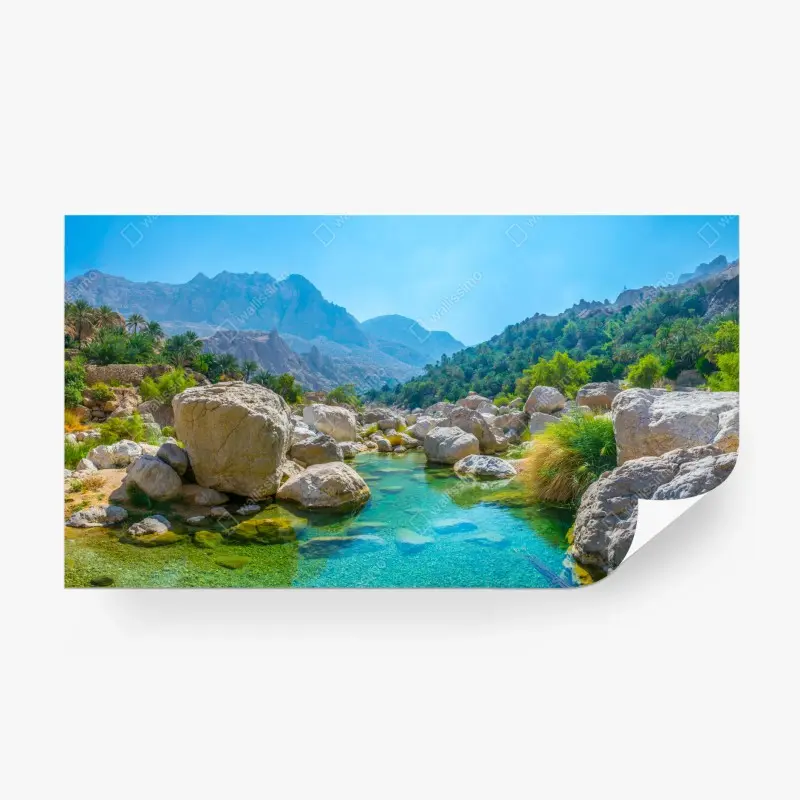 Fototapete türkisfarbene bergoase