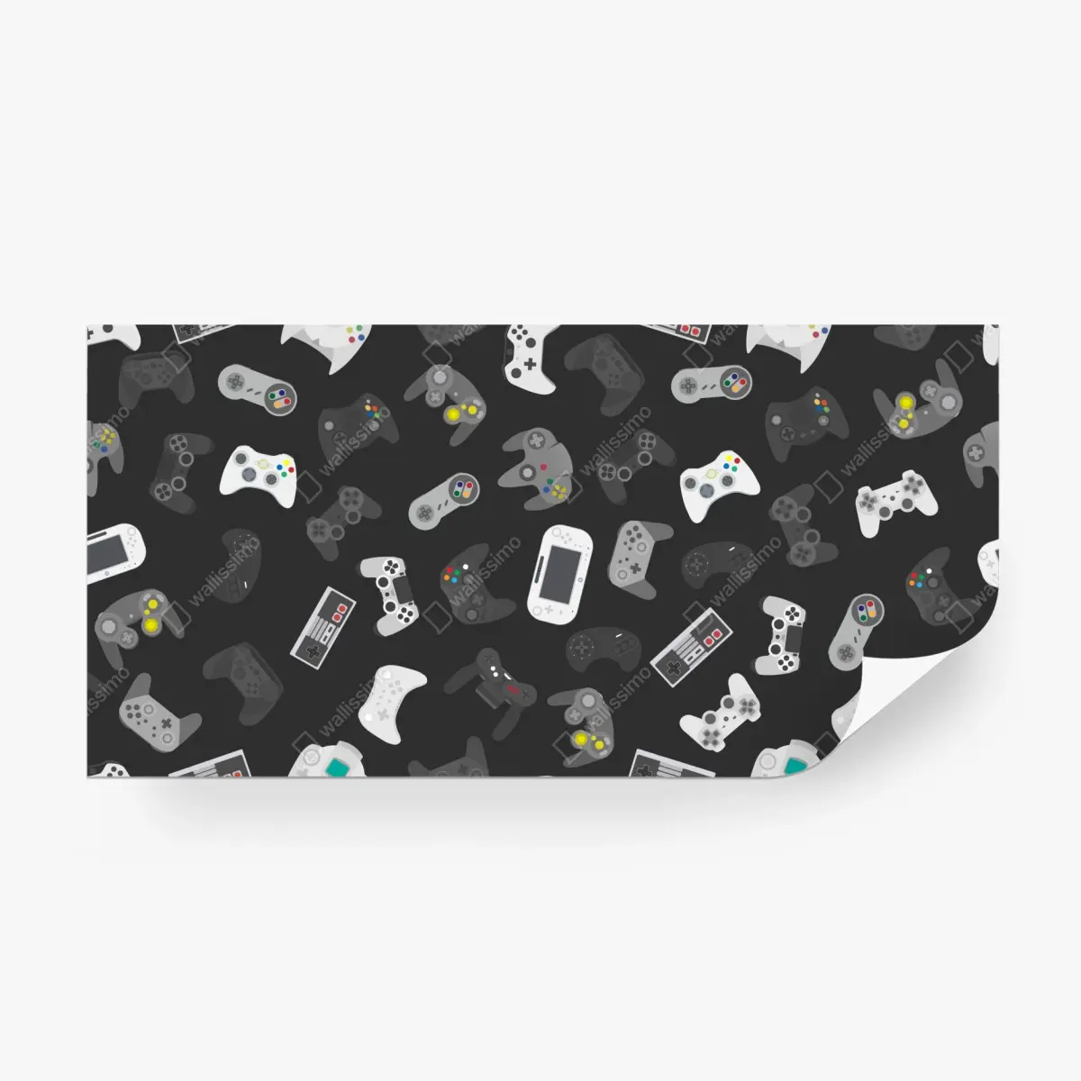 Fototapete retro controller muster – Pixers®