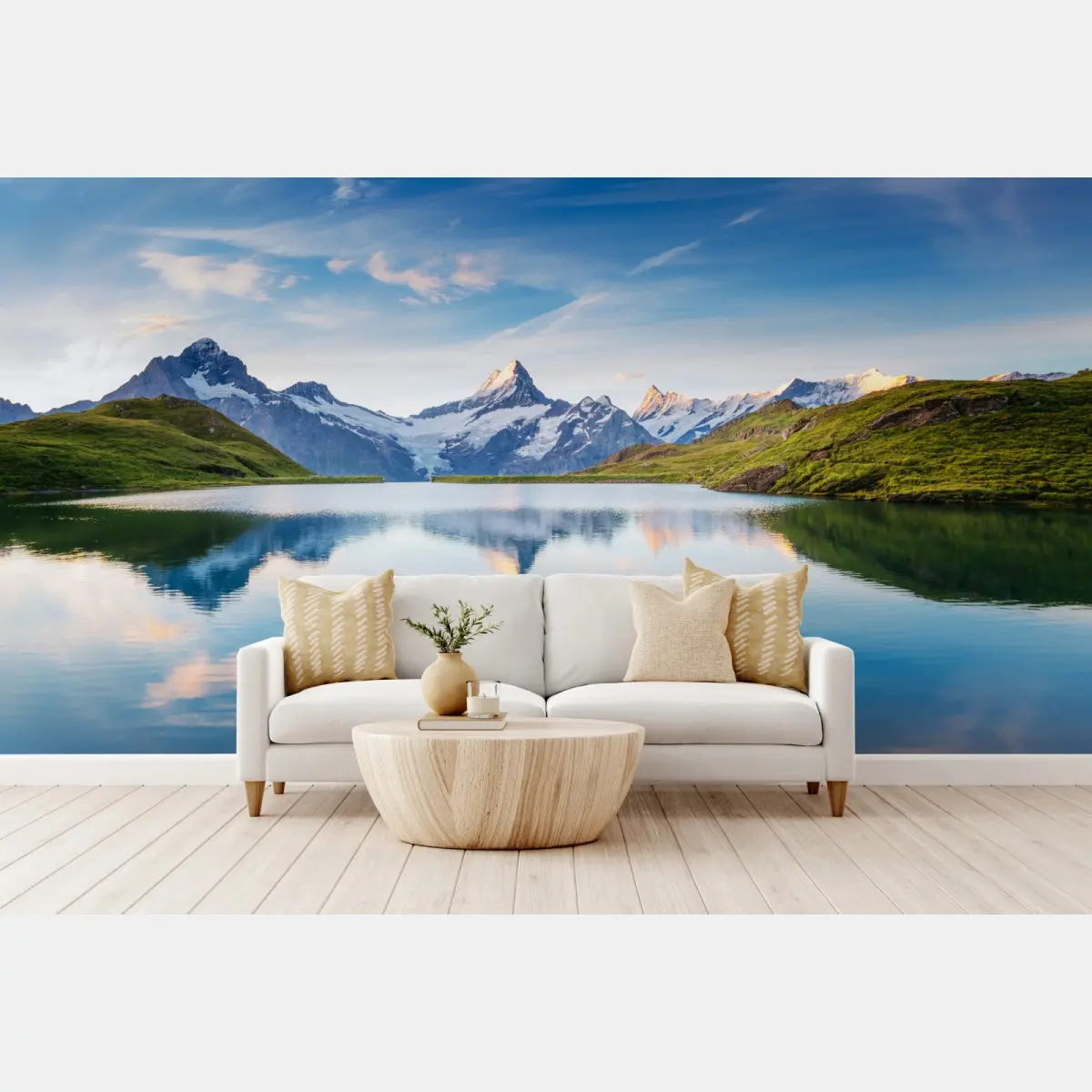 Fototapete majestätische Alpen-reflexion am Bachalpsee – Pixers®