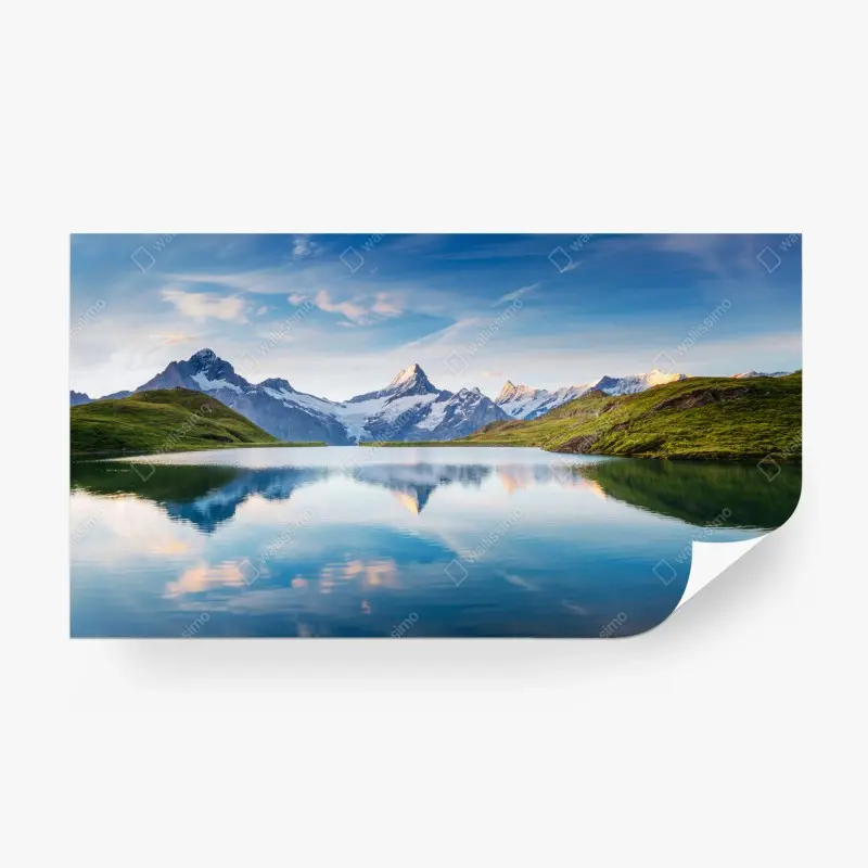 Fototapete majestätische Alpen-reflexion am Bachalpsee