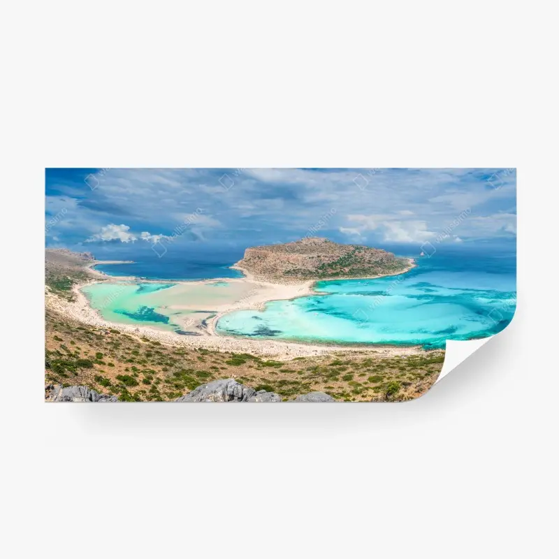 Fototapete Balos Lagoon, Kreta panorama strandblick