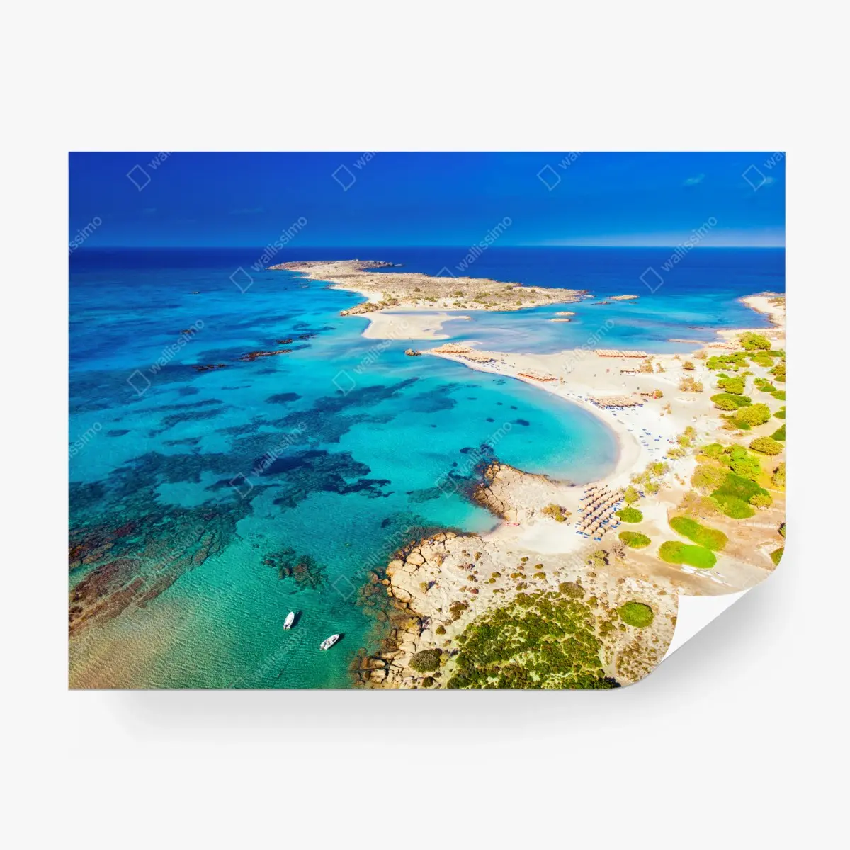 Fototapete Elafonissi strand, Kreta türkis lagune – Pixers®