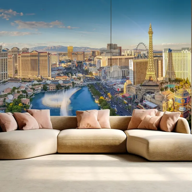 Fototapete abendliches panorama von Las Vegas am strip