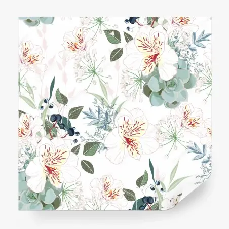 Fototapete zartes pastell blumenmuster – Pixers®