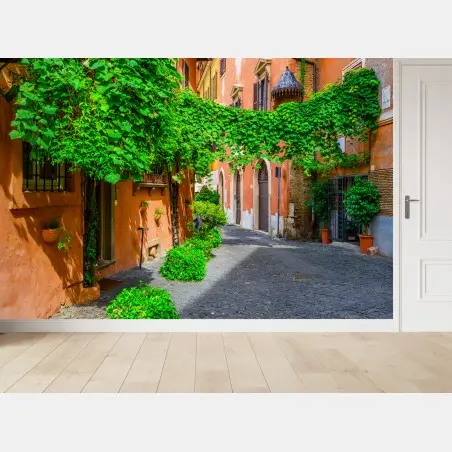 Fototapete malerische gasse in Trastevere, Rom – Pixers®