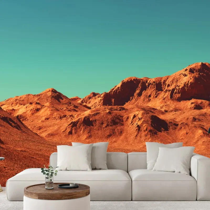 Fototapete marslandschaft — planetarische szene