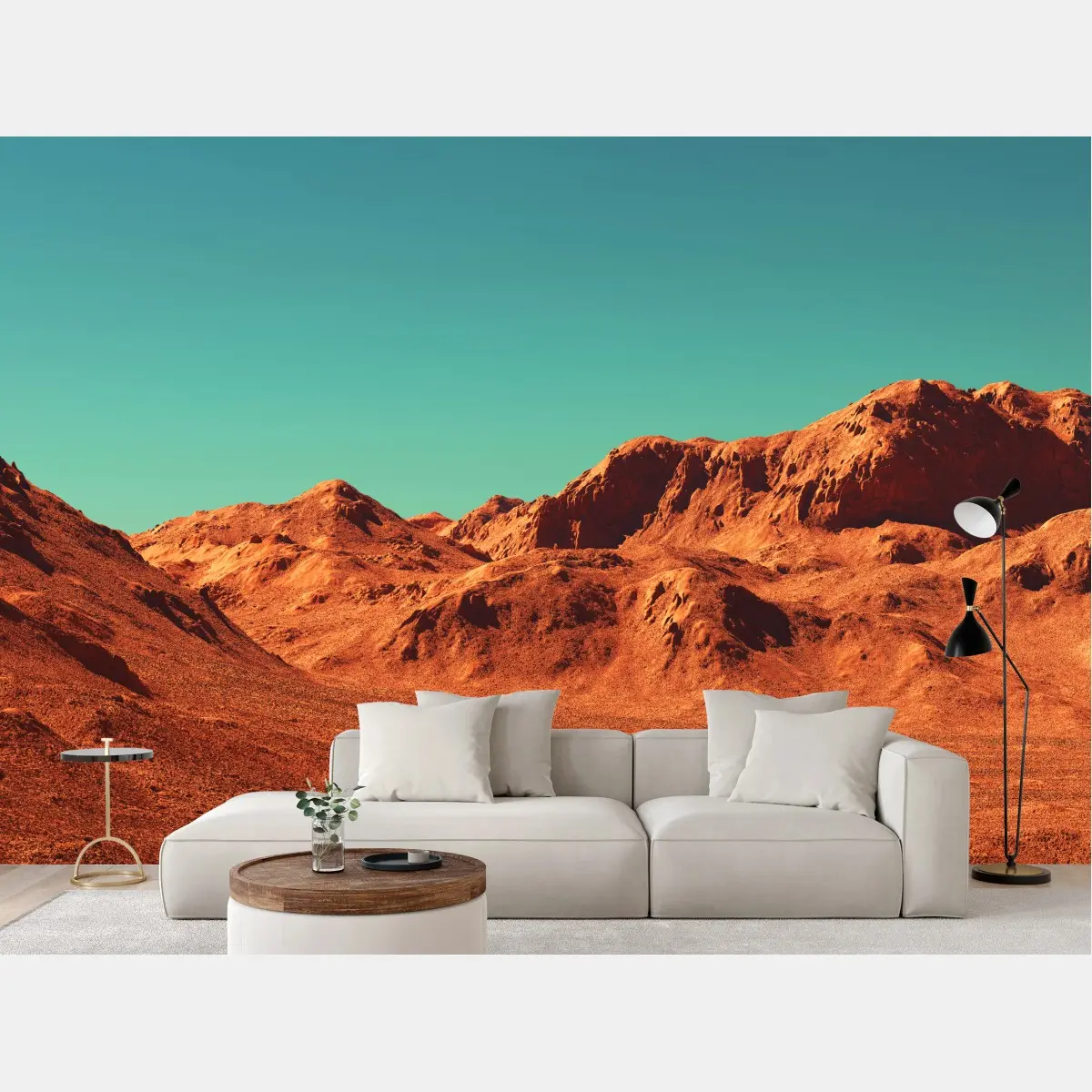 Fototapete marslandschaft — planetarische szene – Pixers®