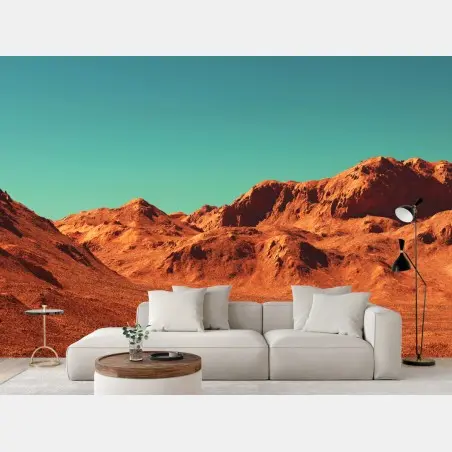 Fototapete marslandschaft — planetarische szene – Pixers®