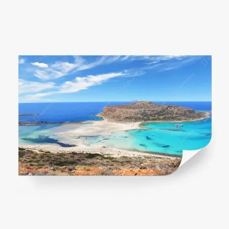 Fototapete lagune Balos türkislandschaft, Kreta – Pixers®