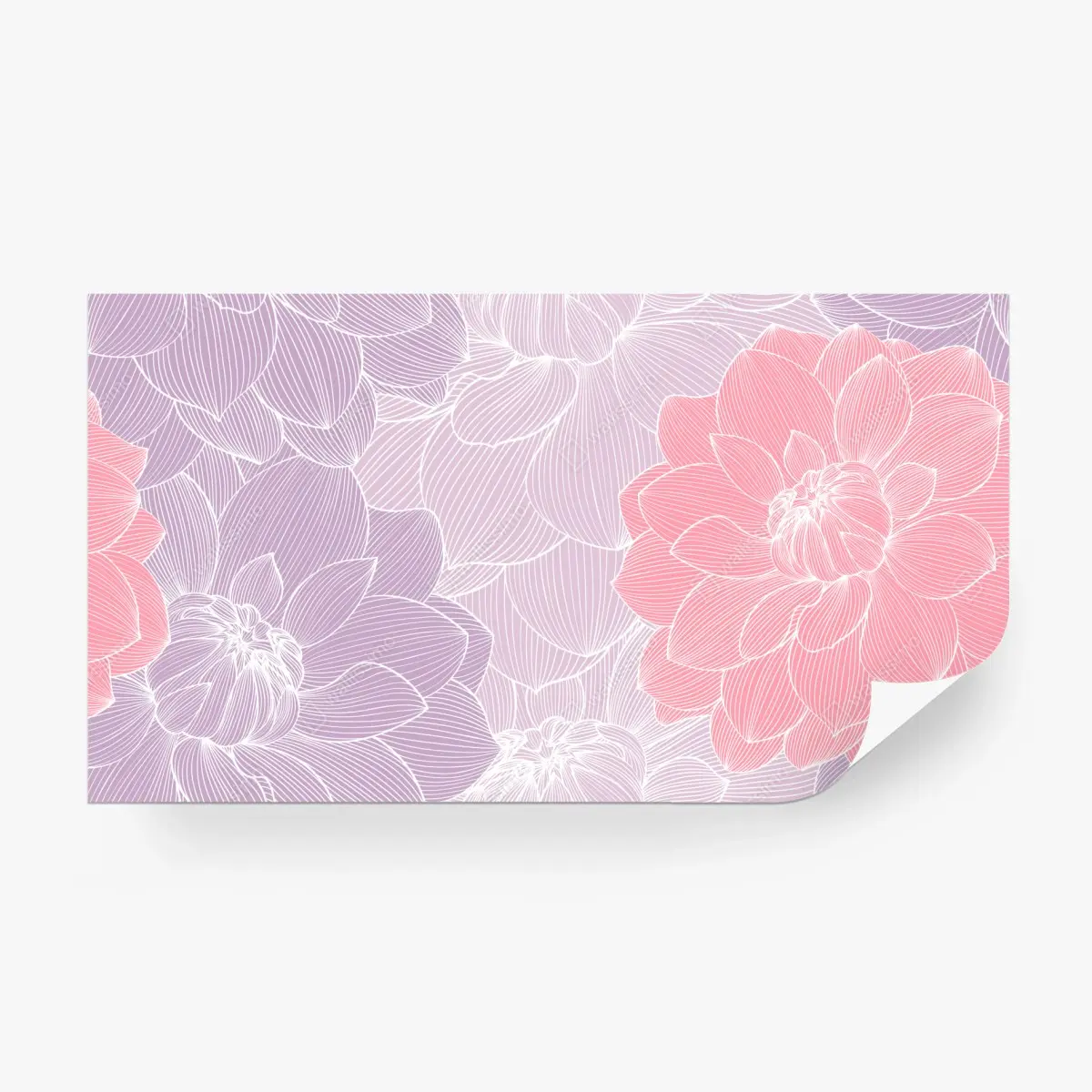 Fototapete zartes pastell blumenmuster – Pixers®