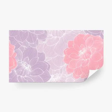 Fototapete zartes pastell blumenmuster – Pixers®