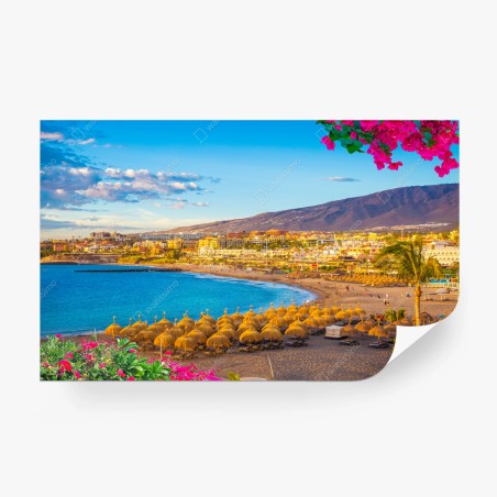 Fototapete sonniger strand Torviscas, Teneriffa – Pixers®