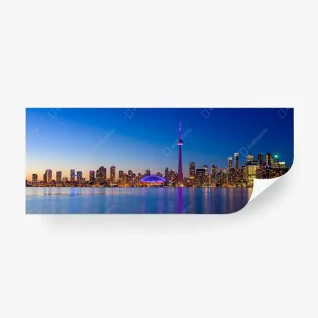 Fototapete Toronto skyline bei dämmerung – Pixers®