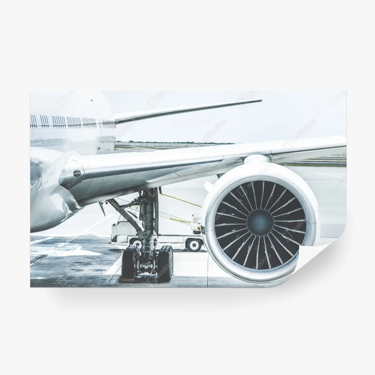 Fototapete nahaufnahme triebwerk am terminal – Pixers®