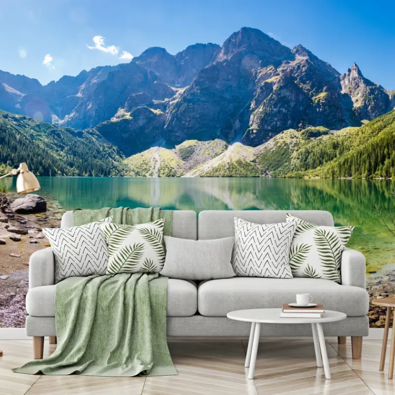 Fototapete ruhiger alpensee