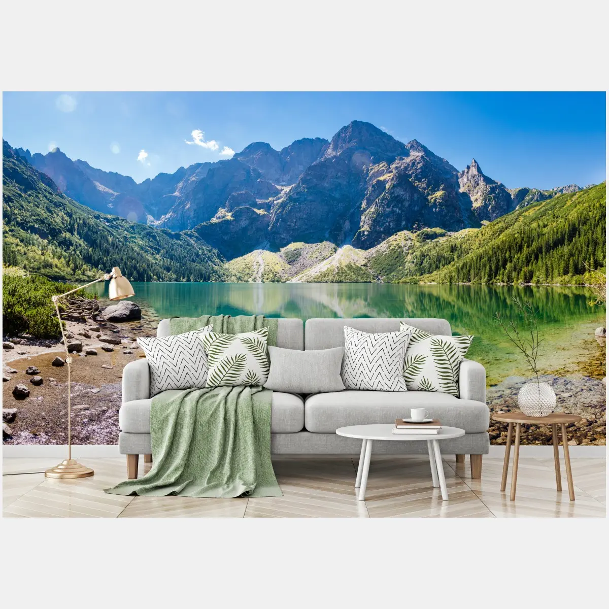 Fototapete ruhiger alpensee – Pixers®