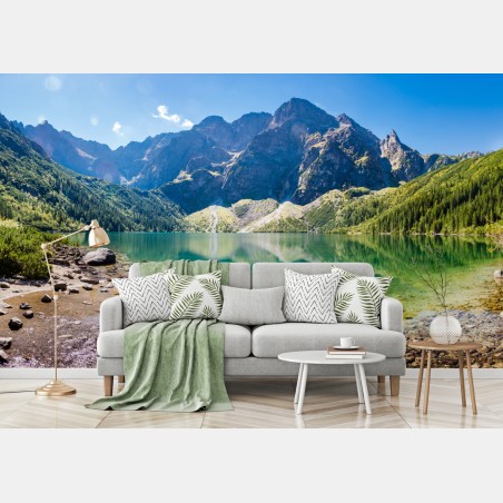 Fototapete ruhiger alpensee – Pixers®