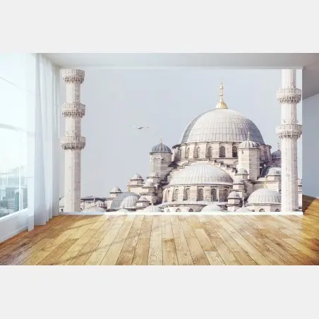 Fototapete Istanbul moschee kupeln im sanften licht – Pixers®