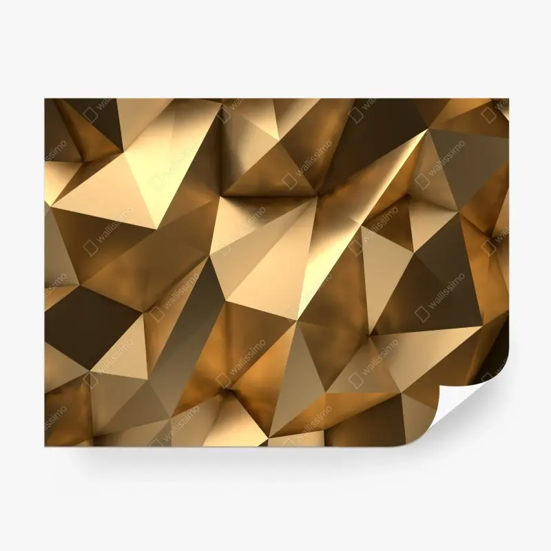 Fototapete goldene geometrische facetten