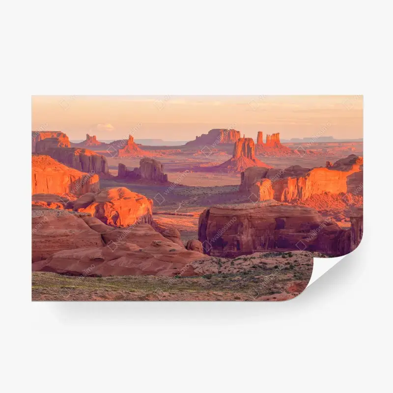 Fototapete sonnenuntergang über Monument Valley vom Hunts Mesa