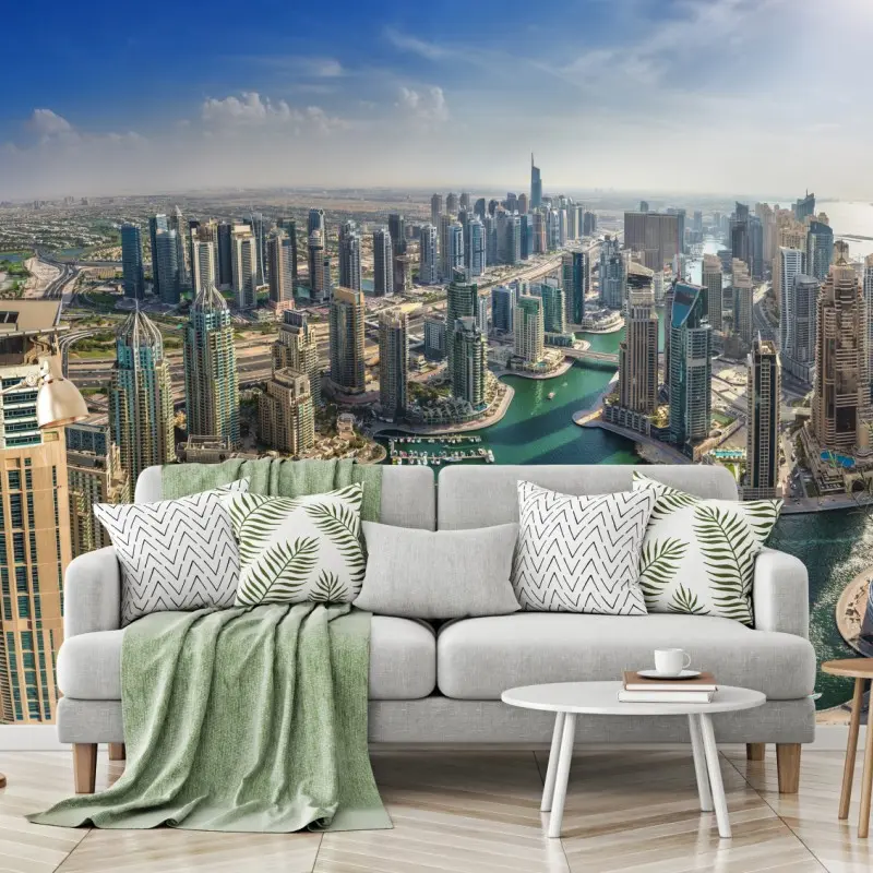 Fototapete Dubai Marina panorama skyline