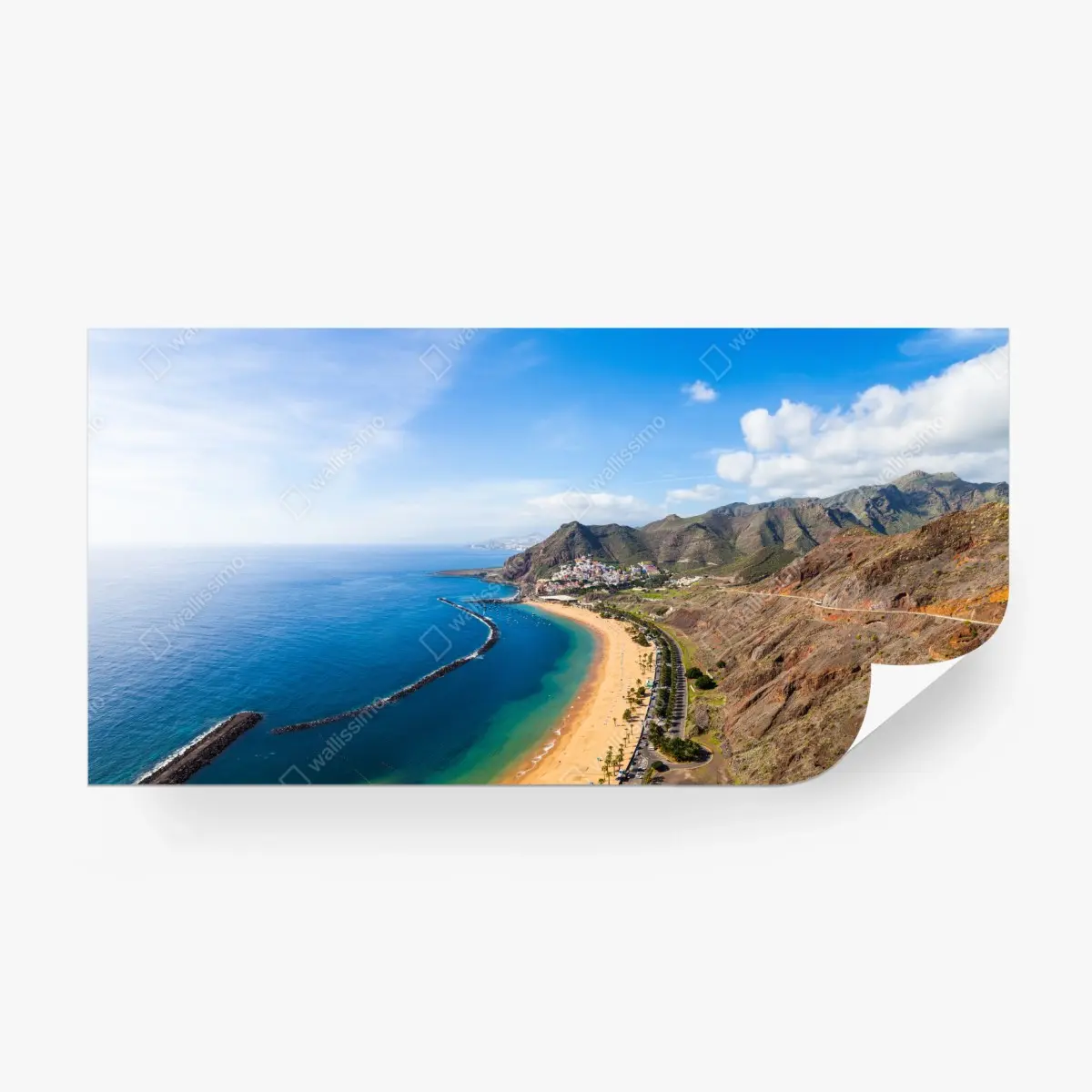 Fototapete strand Las Teresitas, panorama Teneriffa – Pixers®