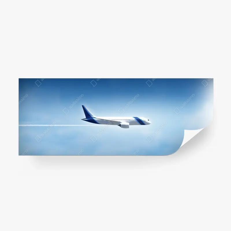 Fototapete jet im klaren blauen himmel