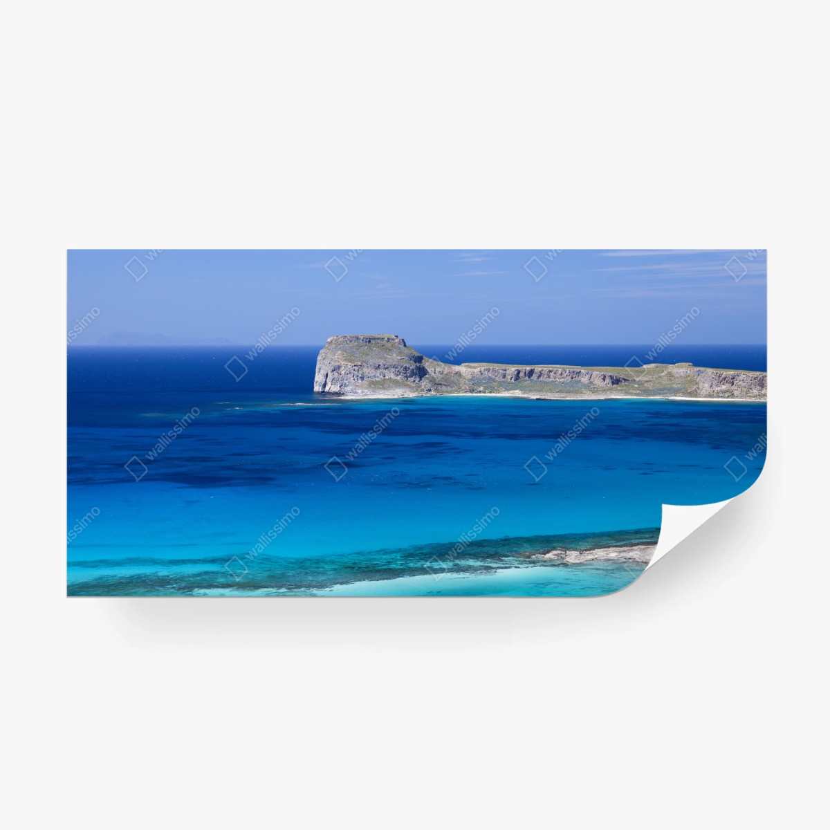 Fototapete ruhige insellandschaft mit türkisblauem meer – Pixers®