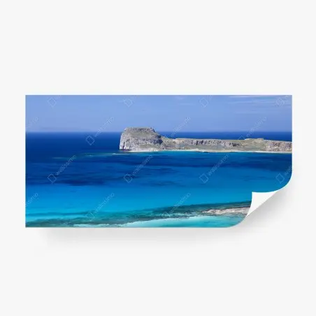 Fototapete ruhige insellandschaft mit türkisblauem meer – Pixers®