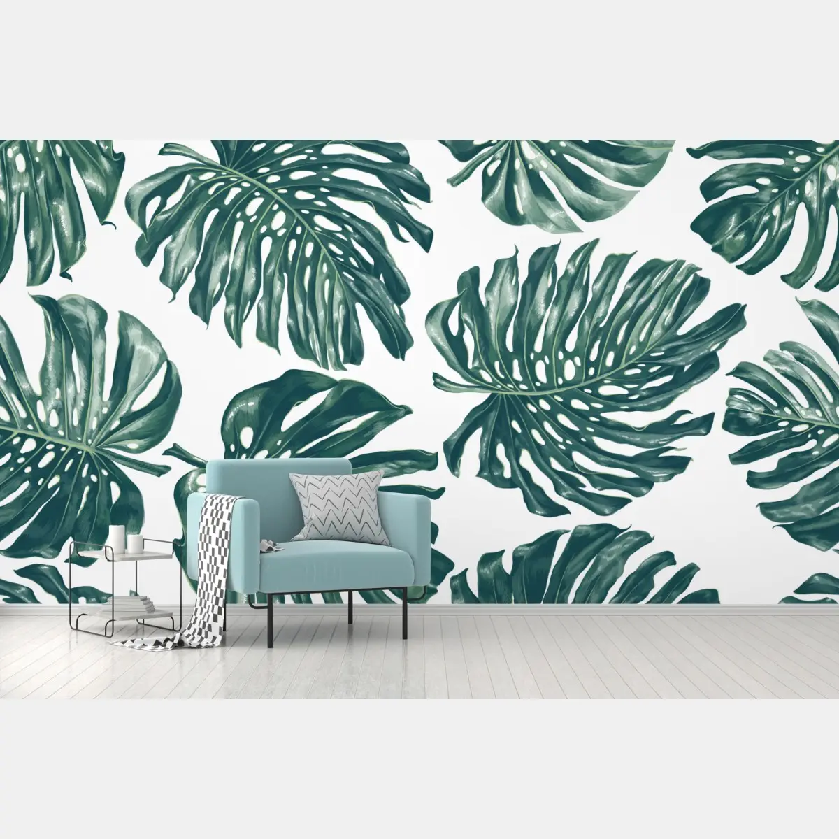 Fototapete monstera blatt botanisches muster – Pixers®