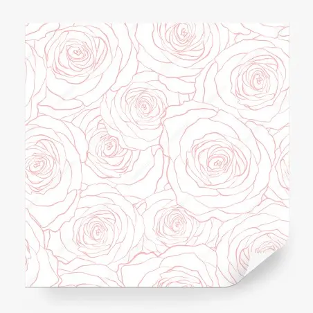 Fototapete zartes muster rosa rosen – Pixers®