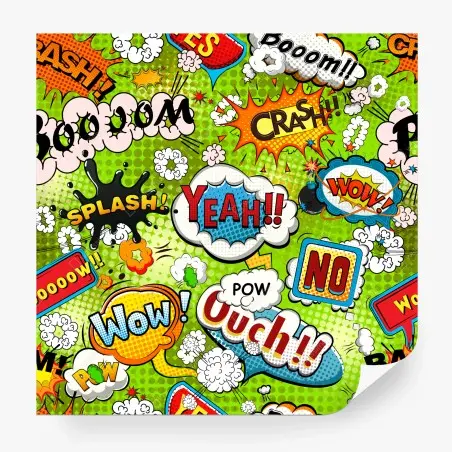 Fototapete lebhafte pop-art-comic-collage – Pixers®
