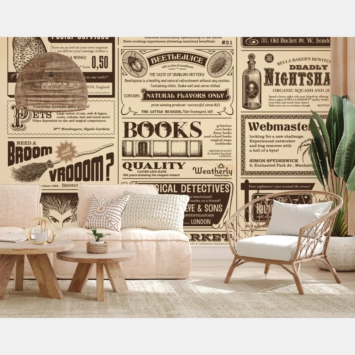 Fototapete collage alter magischer anzeigen – Pixers®
