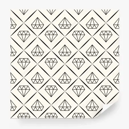Fototapete geometrisches diamantmuster – Pixers®