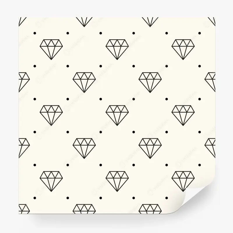 Fototapete minimalistisches diamantenmuster mit punkten