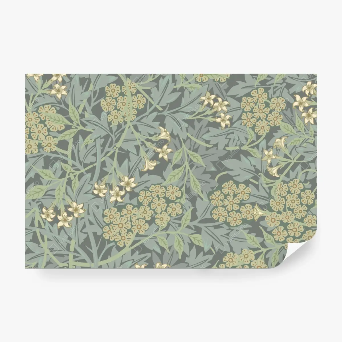 Fototapete vintage botanisches blumenmuster – Pixers®