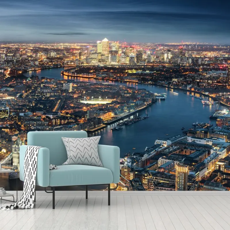 Fototapete nächtliche skyline von London