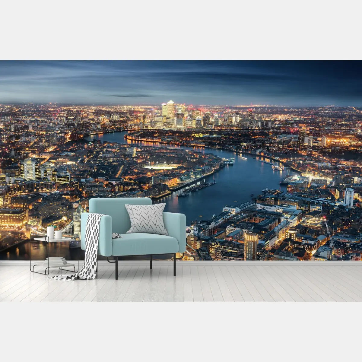 Fototapete nächtliche skyline von London – Pixers®