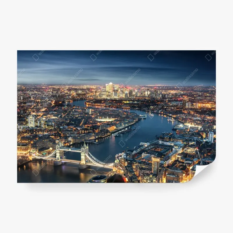 Fototapete nächtliche skyline von London