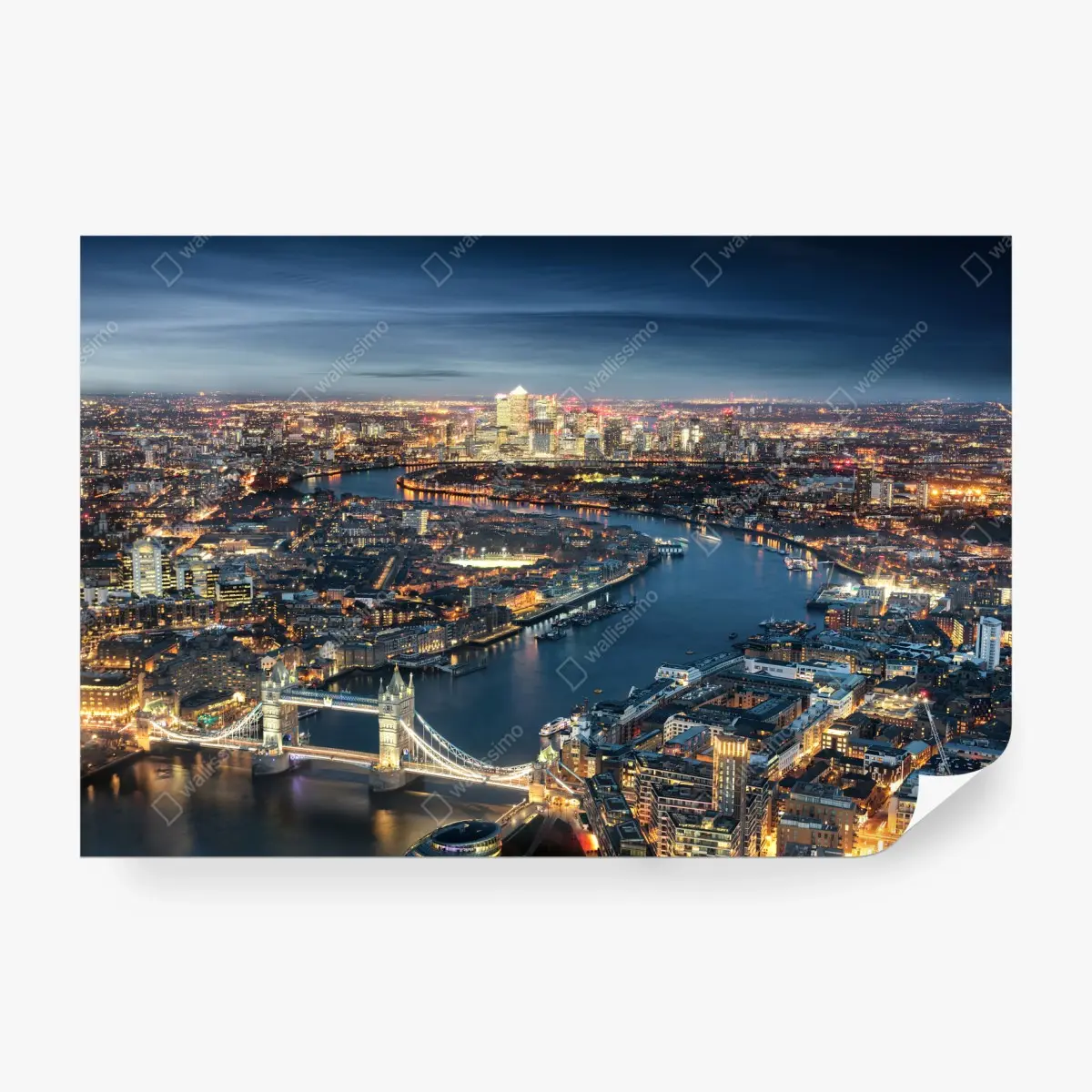 Fototapete nächtliche skyline von London – Pixers®