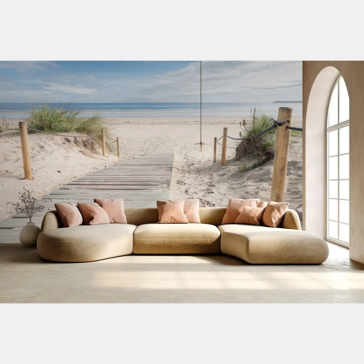 Fototapete ruhiger steg zum meer – Pixers®